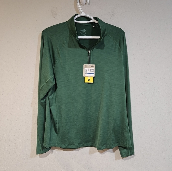 NEW puma quarter zip you-v long sleeve - Picture 1 of 10